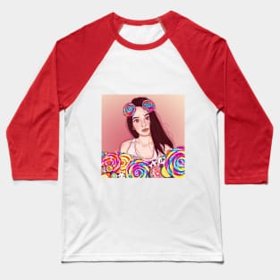 candy girl Baseball T-Shirt